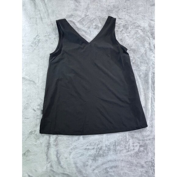 Eddie Bauer Tank Top Women's Small Black V-neck blouse - Picture 8 of 9